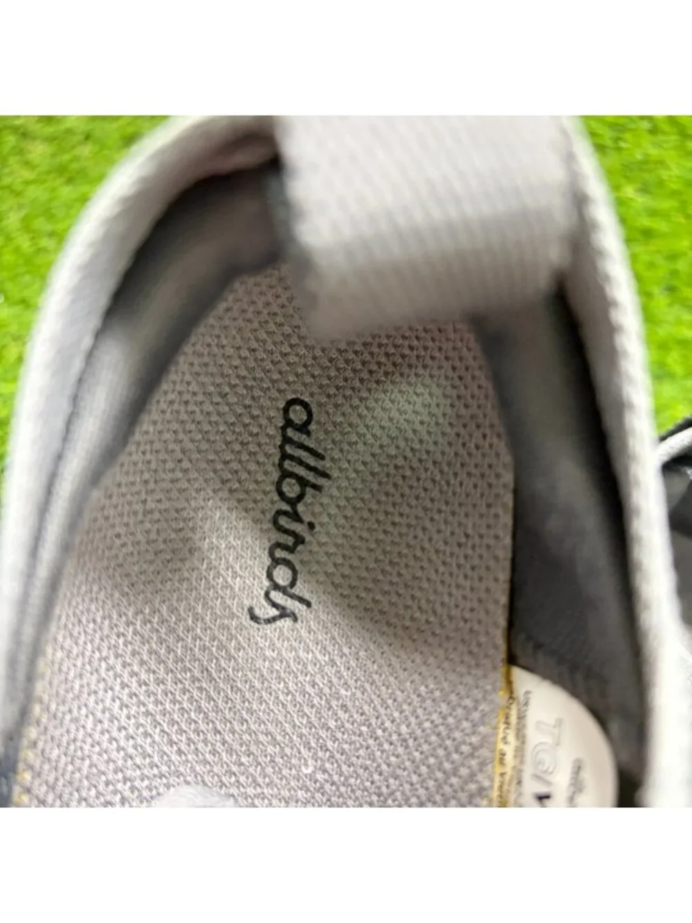 Allbirds Tree Glider Womens Size 5 Gray White Athletic Running Shoes Sneakers